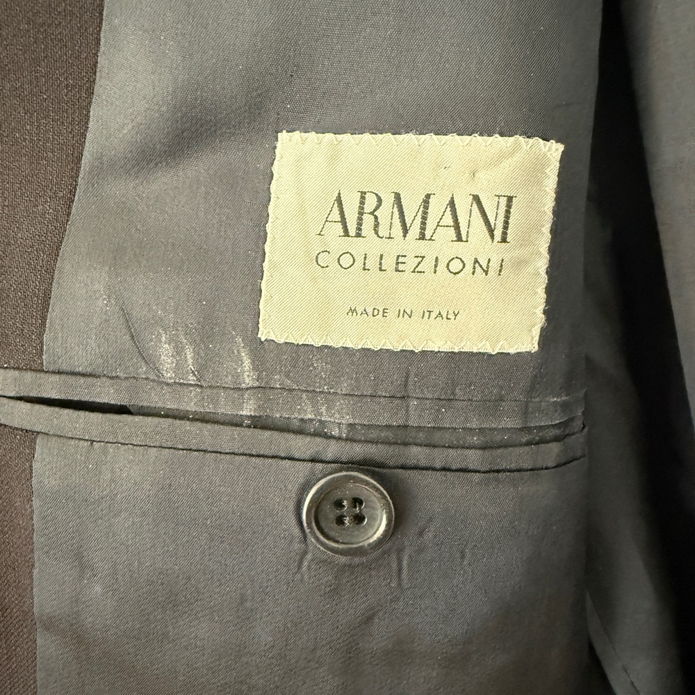 Armani Collezioni Classic Black Men's Blazer - Picture 10 of 10